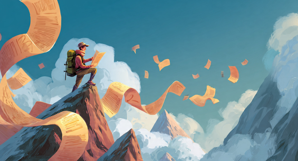 A sophisticated digital interface with glowing neon purple and orange interactive cards and toggles.