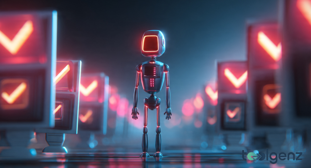 A macro perspective of a digital interface showing glowing text panels and data structures used by an advanced smut generator.