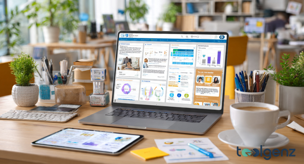 Illustration representing diverse human resources and leadership development blogs.