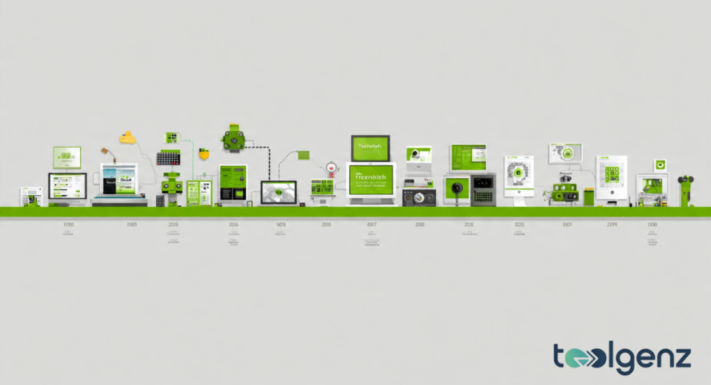 An isometric 3D illustration of a futuristic, orange-and-white office environment where professionals interact with floating data screens, digital tablets, and collaborative workstations.