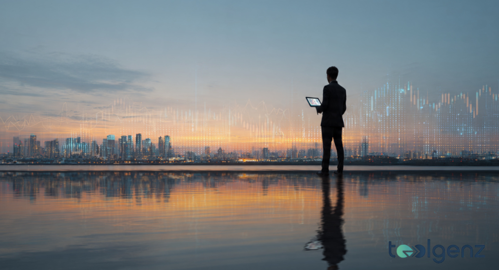 A summarized infographic showing final analyst ratings and key takeaways for Robinhood. The visual highlights a bullish long-term outlook despite recent market volatility.