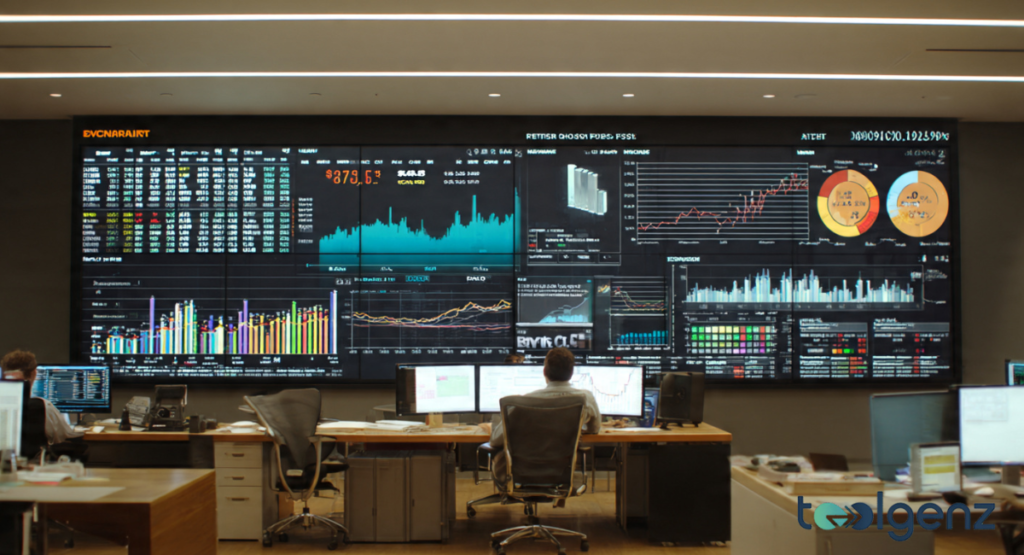 A financial dashboard displaying Meta's $1.7 trillion market cap and its 2026 P/E ratio. The screen shows a "fortress balance sheet" with over $60 billion in cash reserves.