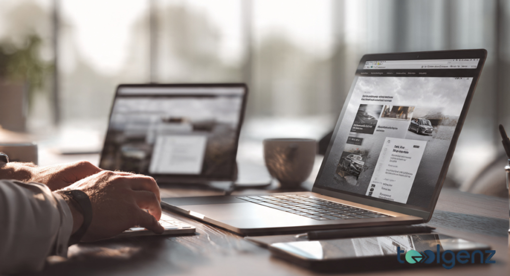 A user adjusting security and privacy settings on a news management dashboard.