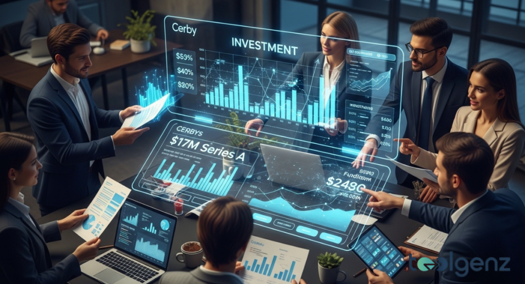 High-tech security operations center with glowing blue shields, lock icons, and real-time monitoring dashboards.